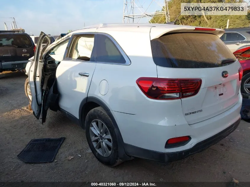 2019 Kia Sorento L/Lx VIN: 5XYPG4A37KG479833 Lot: 40321060