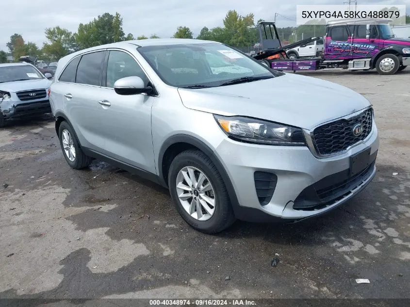 2019 Kia Sorento 3.3L Lx VIN: 5XYPG4A58KG488879 Lot: 40348974