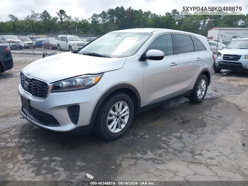 5XYPG4A58KG488879 2019 Kia Sorento 3.3L Lx