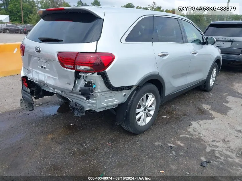 2019 Kia Sorento 3.3L Lx VIN: 5XYPG4A58KG488879 Lot: 40348974