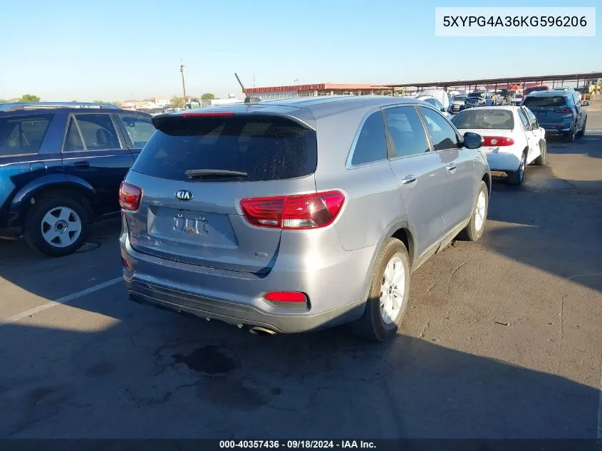 5XYPG4A36KG596206 2019 Kia Sorento L/Lx