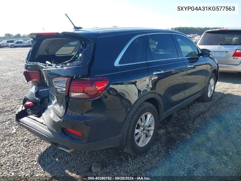 5XYPG4A31KG577563 2019 Kia Sorento 2.4L L