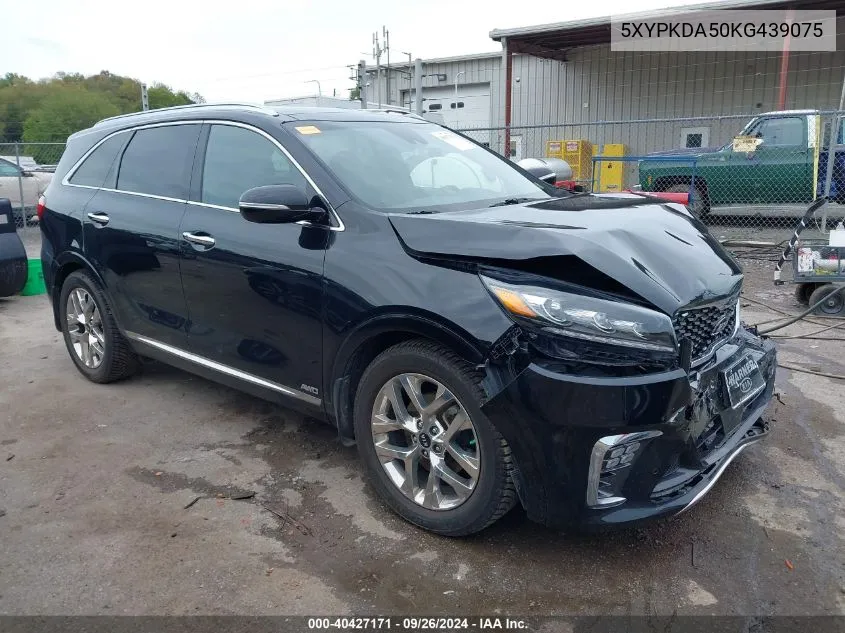 2019 Kia Sorento Sx/Sxl VIN: 5XYPKDA50KG439075 Lot: 40427171