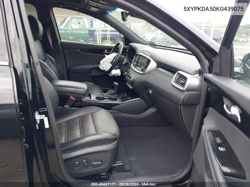 2019 Kia Sorento Sx/Sxl VIN: 5XYPKDA50KG439075 Lot: 40427171