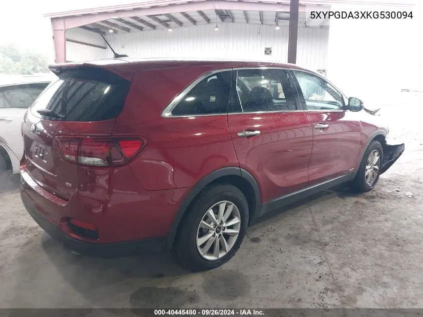 5XYPGDA3XKG530094 2019 Kia Sorento L/Lx