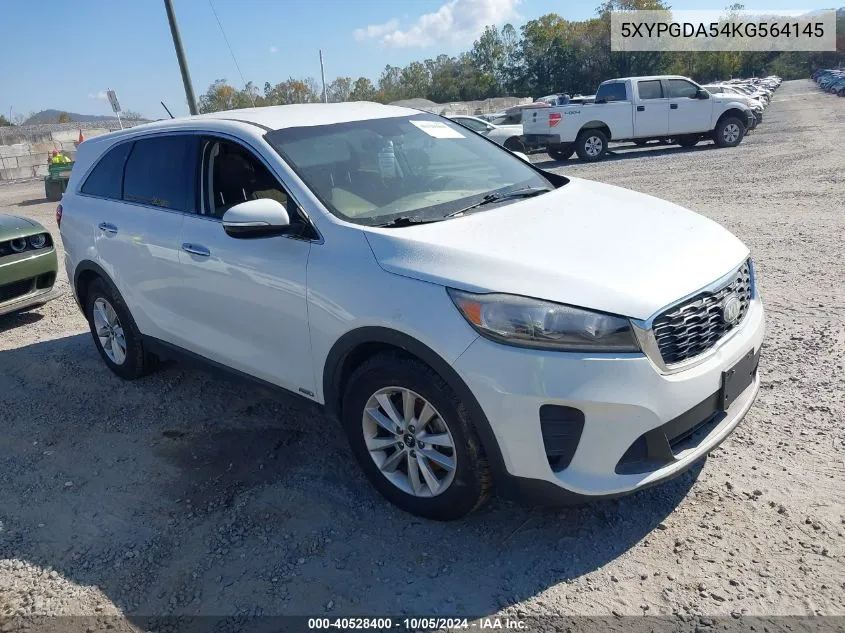 5XYPGDA54KG564145 2019 Kia Sorento Lx V6