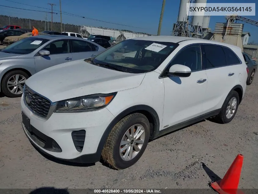 5XYPGDA54KG564145 2019 Kia Sorento Lx V6