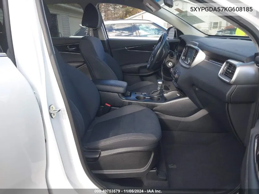 2019 Kia Sorento 3.3L S VIN: 5XYPGDA57KG608185 Lot: 40753579