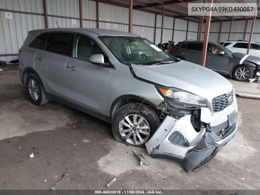 5XYPG4A59KG490057 2019 Kia Sorento 3.3L Lx