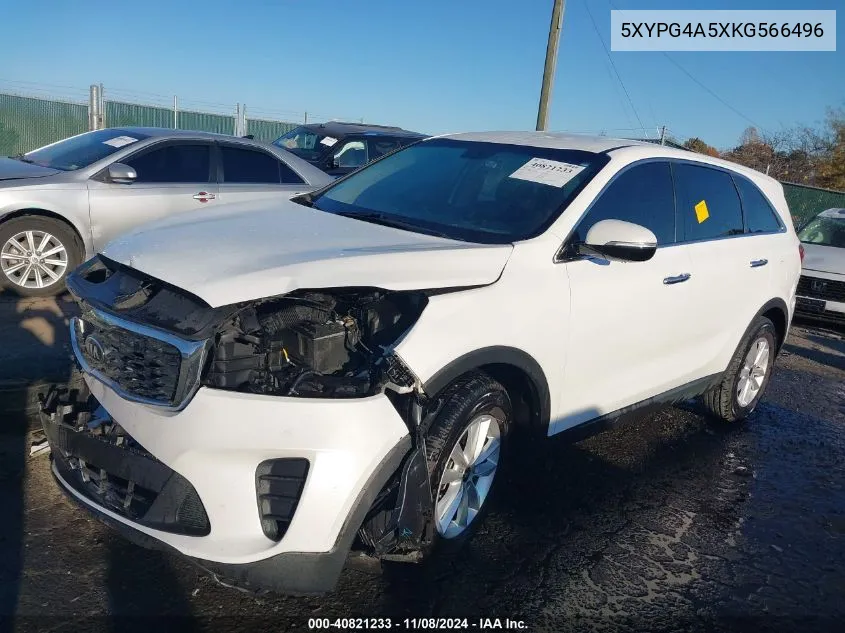 2019 Kia Sorento 3.3L Lx VIN: 5XYPG4A5XKG566496 Lot: 40821233