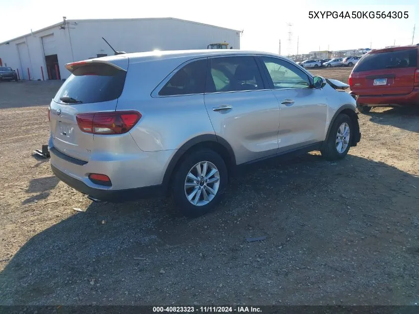 2019 Kia Sorento 3.3L Lx VIN: 5XYPG4A50KG564305 Lot: 40823323