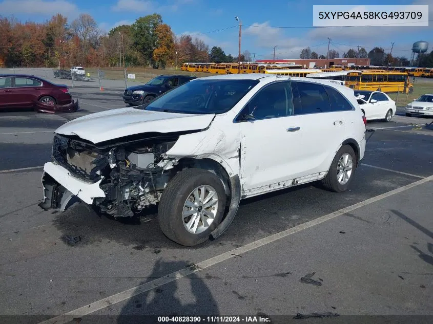 2019 Kia Sorento 3.3L Lx VIN: 5XYPG4A58KG493709 Lot: 40828390