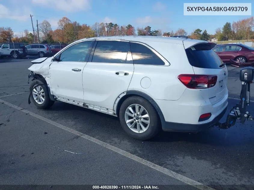 2019 Kia Sorento 3.3L Lx VIN: 5XYPG4A58KG493709 Lot: 40828390