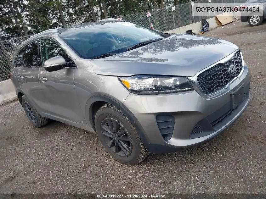 2019 Kia Sorento 2.4L Lx VIN: 5XYPG4A37KG474454 Lot: 40919227