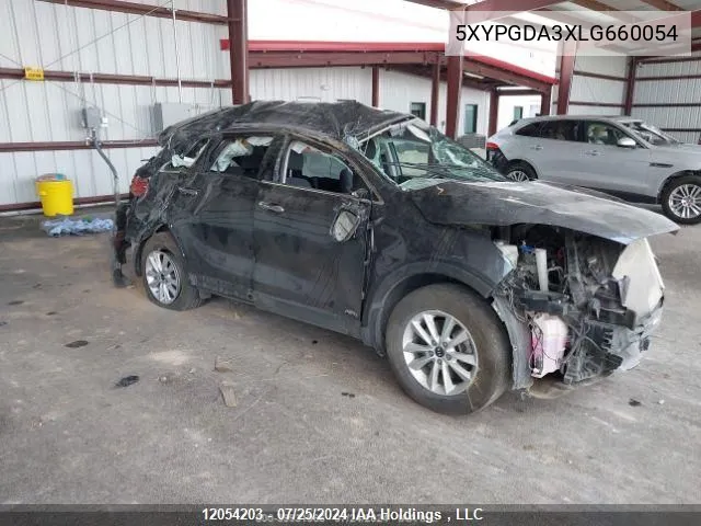 2020 Kia Sorento L/Lx VIN: 5XYPGDA3XLG660054 Lot: 12054203