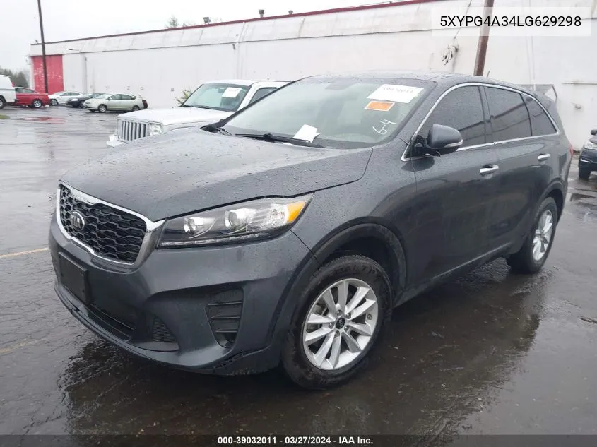 2020 Kia Sorento 2.4L Lx VIN: 5XYPG4A34LG629298 Lot: 39032011