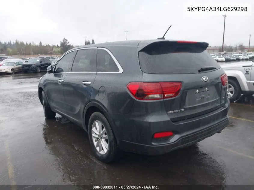 5XYPG4A34LG629298 2020 Kia Sorento 2.4L Lx