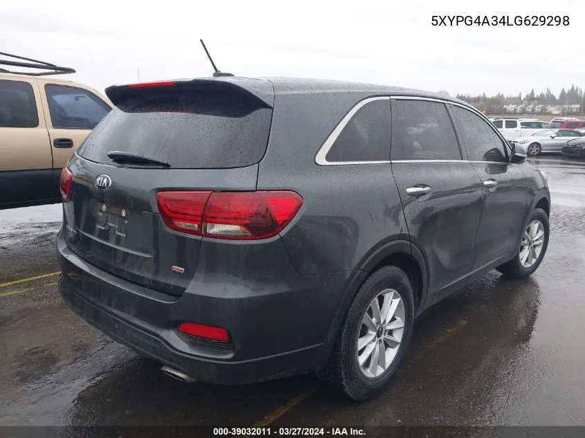 5XYPG4A34LG629298 2020 Kia Sorento 2.4L Lx