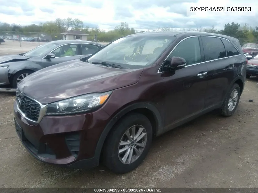 2020 Kia Sorento 3.3L Lx VIN: 5XYPG4A52LG635053 Lot: 39394299