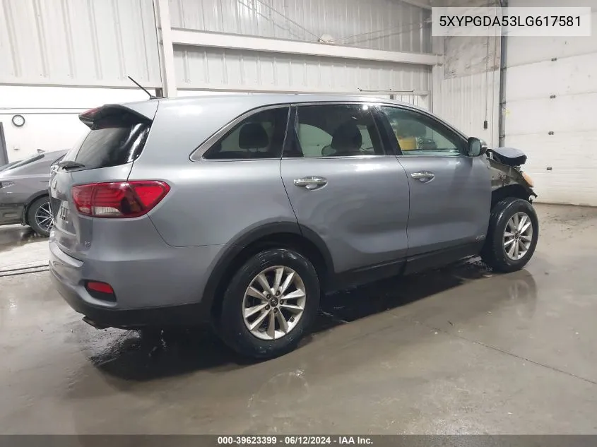 5XYPGDA53LG617581 2020 Kia Sorento 3.3L Lx