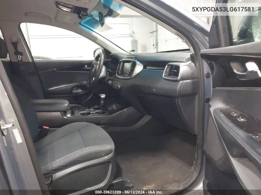 5XYPGDA53LG617581 2020 Kia Sorento 3.3L Lx