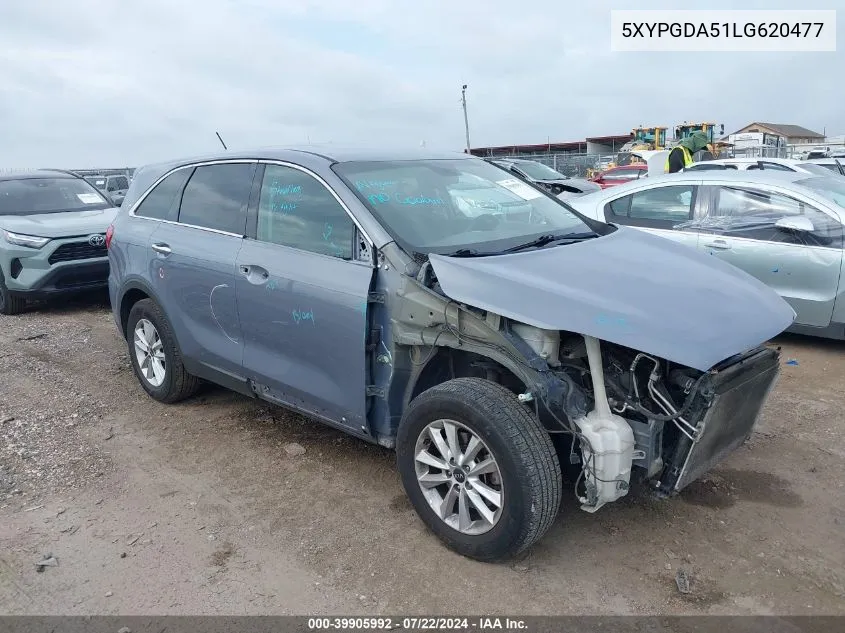 5XYPGDA51LG620477 2020 Kia Sorento 3.3L Lx