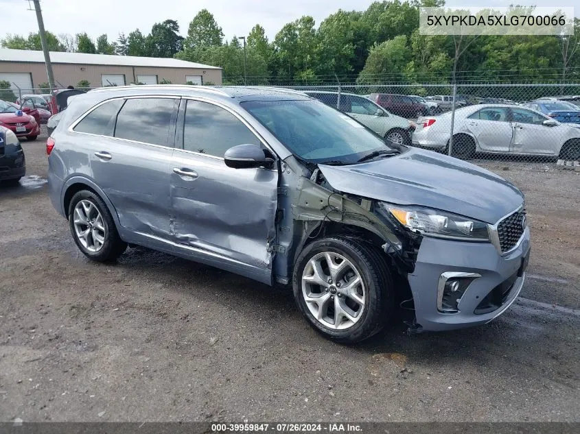 2020 Kia Sorento 3.3L Sx VIN: 5XYPKDA5XLG700066 Lot: 39959847