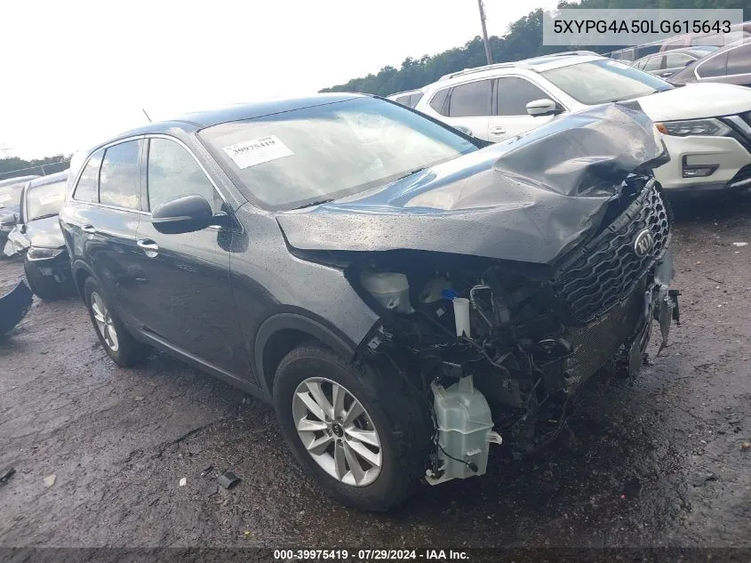 5XYPG4A50LG615643 2020 Kia Sorento 3.3L Lx