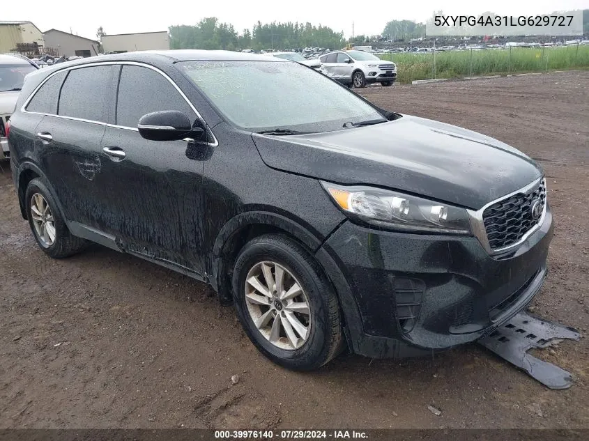 2020 Kia Sorento 2.4L Lx VIN: 5XYPG4A31LG629727 Lot: 39976140