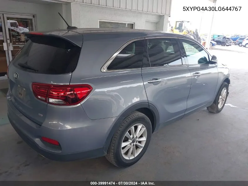 5XYPG4A30LG644767 2020 Kia Sorento 2.4L L