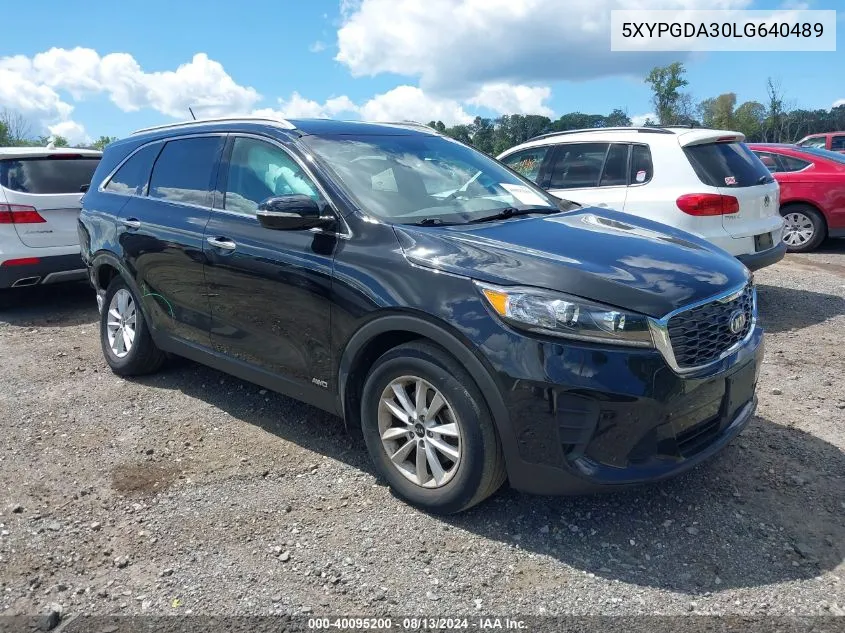 2020 Kia Sorento 2.4L Lx VIN: 5XYPGDA30LG640489 Lot: 40095200