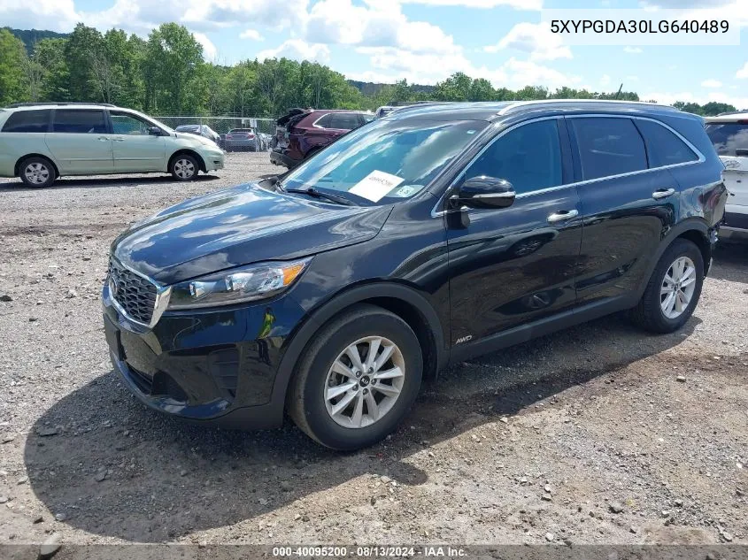 2020 Kia Sorento 2.4L Lx VIN: 5XYPGDA30LG640489 Lot: 40095200