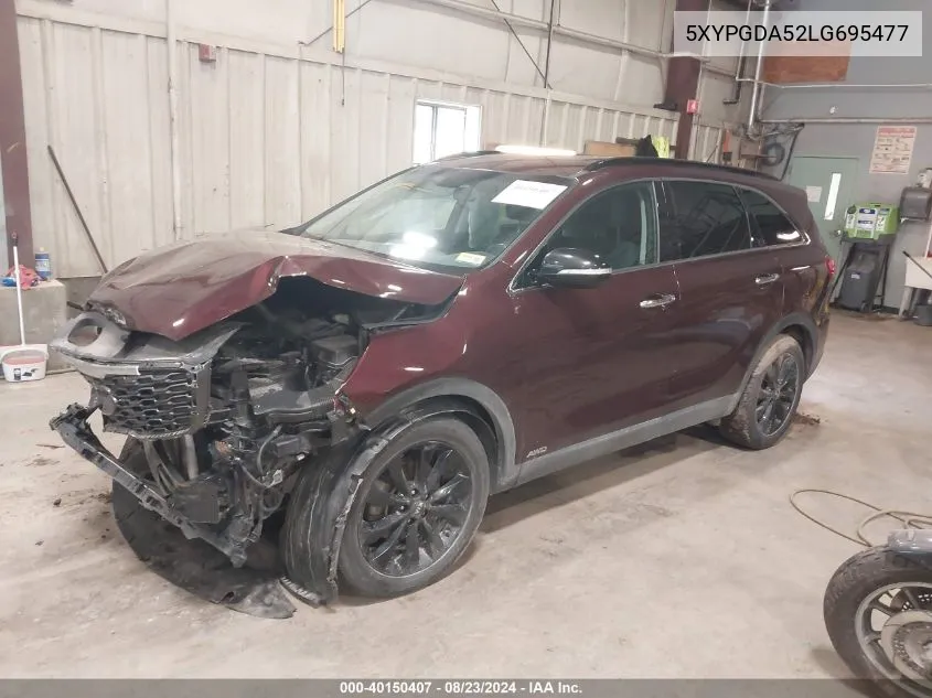 5XYPGDA52LG695477 2020 Kia Sorento 3.3L S