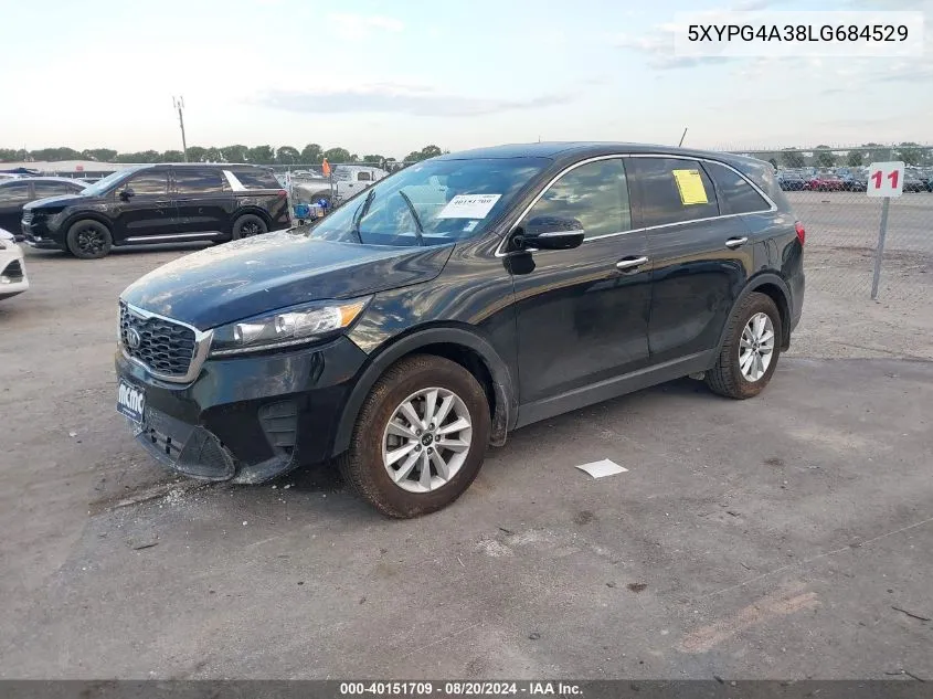 5XYPG4A38LG684529 2020 Kia Sorento 2.4L Lx