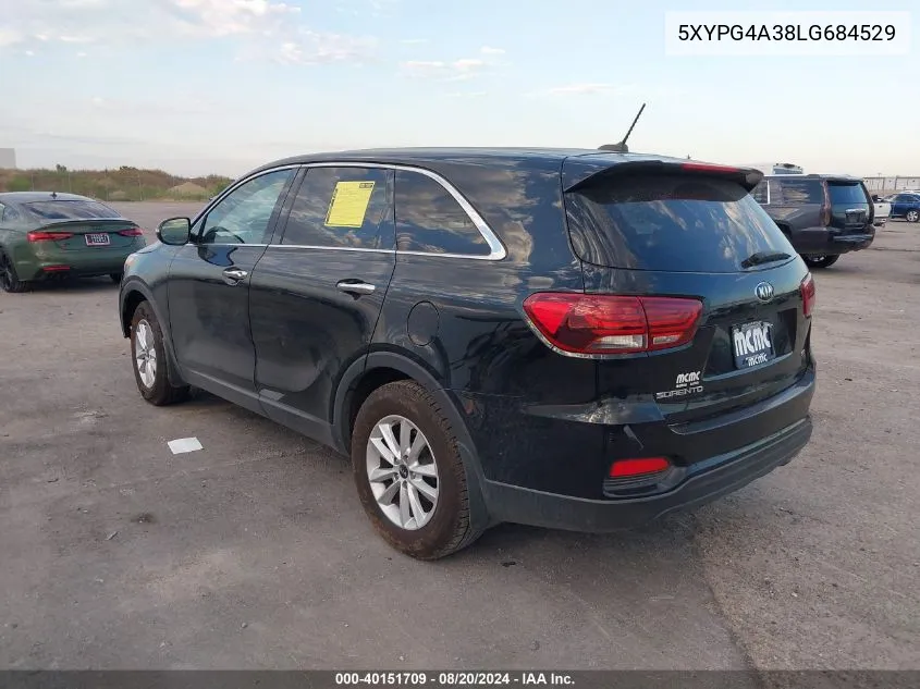 5XYPG4A38LG684529 2020 Kia Sorento 2.4L Lx