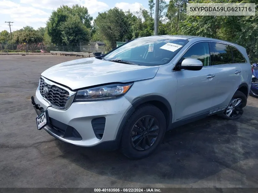 2020 Kia Sorento 3.3L Lx VIN: 5XYPGDA59LG621716 Lot: 40183505