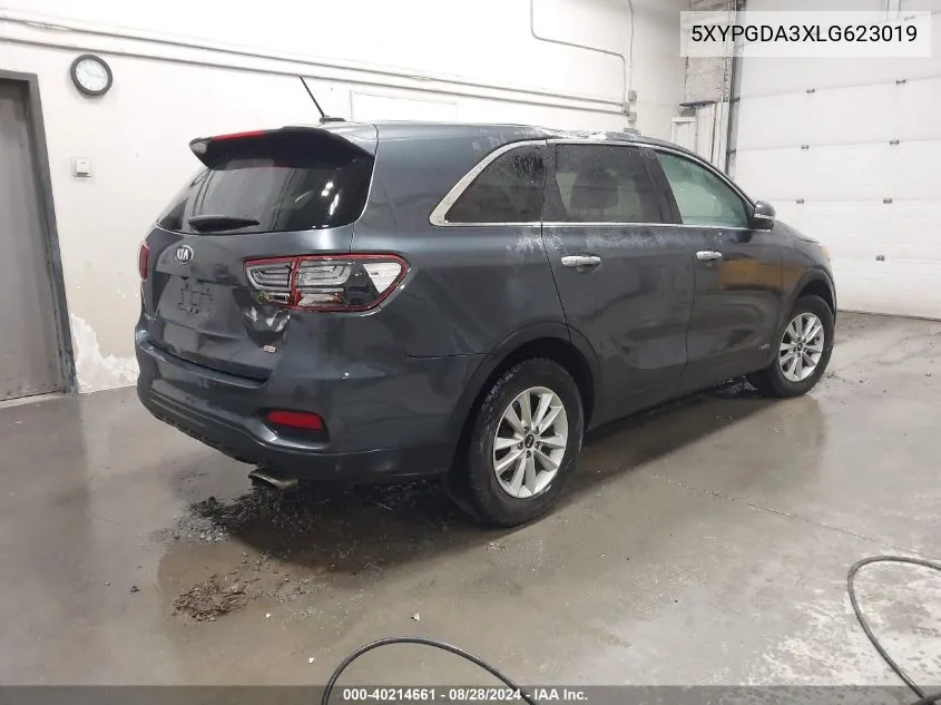 5XYPGDA3XLG623019 2020 Kia Sorento 2.4L Lx