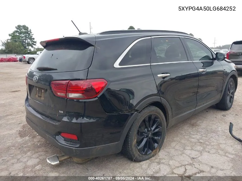 5XYPG4A50LG684252 2020 Kia Sorento 3.3L S