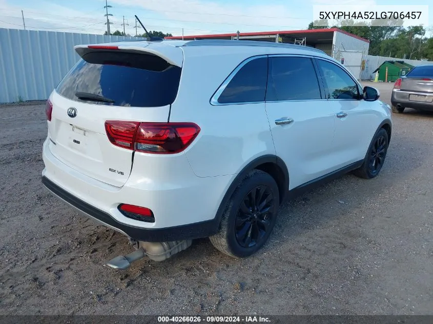 5XYPH4A52LG706457 2020 Kia Sorento 3.3L Ex