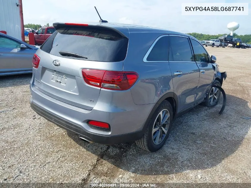 5XYPG4A58LG687741 2020 Kia Sorento 3.3L Lx