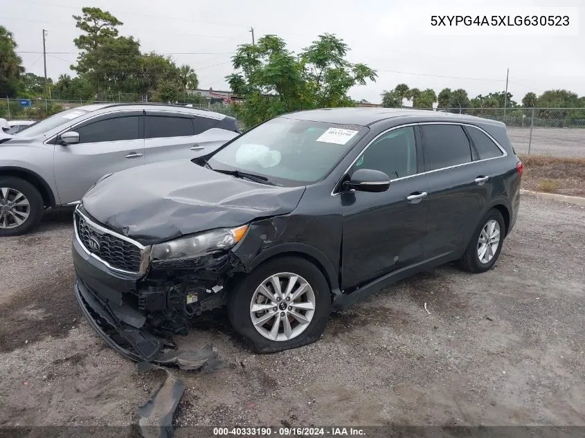 2020 Kia Sorento S VIN: 5XYPG4A5XLG630523 Lot: 40333190