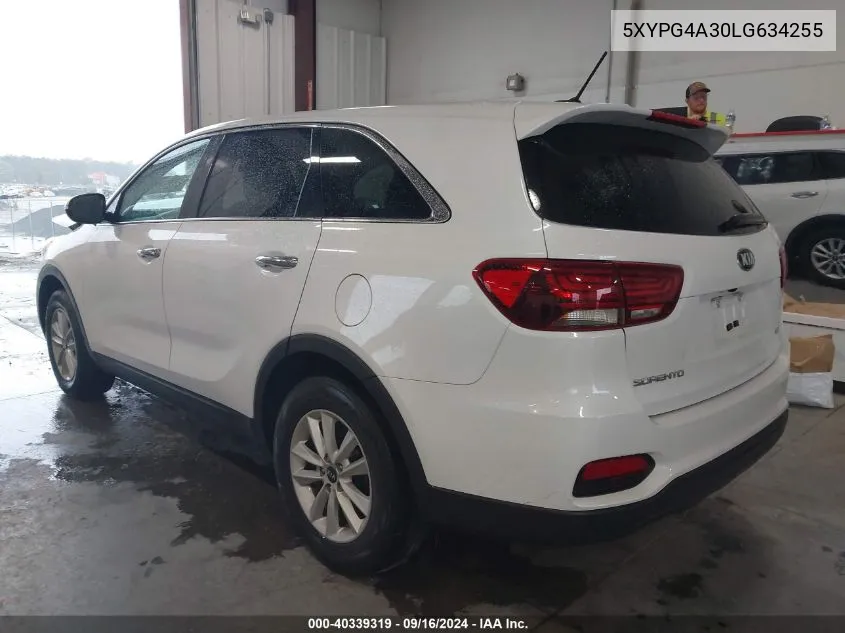 2020 Kia Sorento L/Lx VIN: 5XYPG4A30LG634255 Lot: 40339319