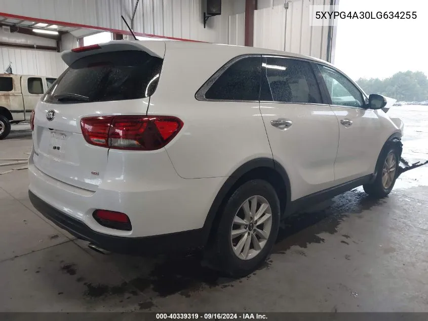 2020 Kia Sorento L/Lx VIN: 5XYPG4A30LG634255 Lot: 40339319