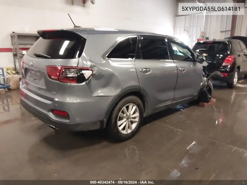 5XYPGDA55LG614181 2020 Kia Sorento 3.3L Lx