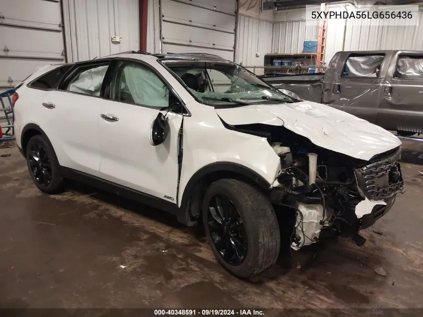 2020 Kia Sorento 3.3L Ex VIN: 5XYPHDA56LG656436 Lot: 40348591