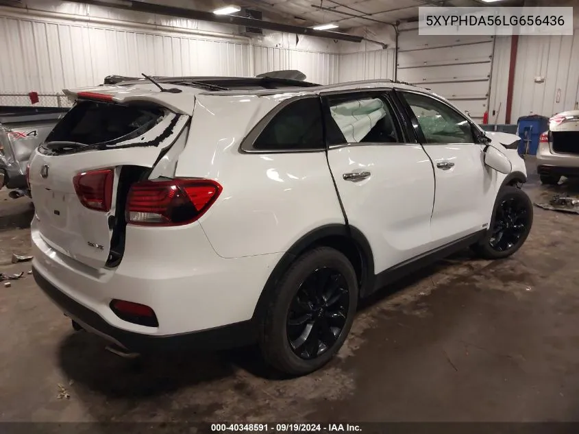 2020 Kia Sorento 3.3L Ex VIN: 5XYPHDA56LG656436 Lot: 40348591