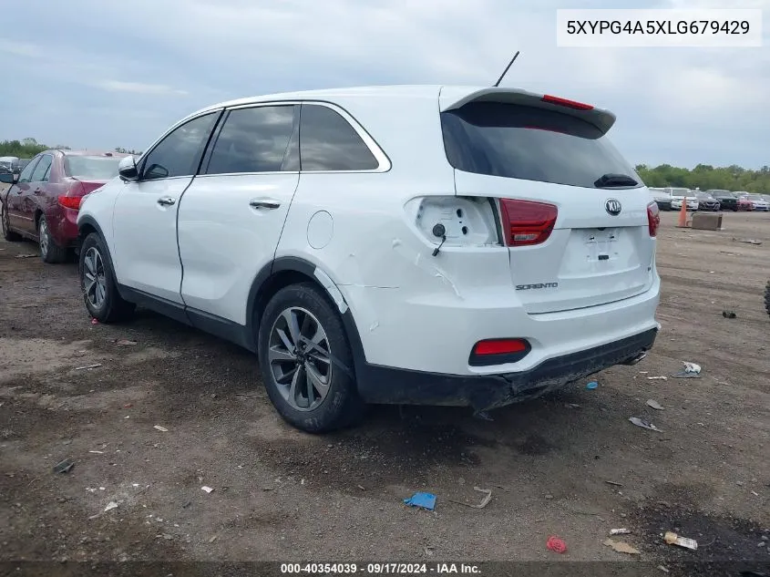 5XYPG4A5XLG679429 2020 Kia Sorento 3.3L Lx