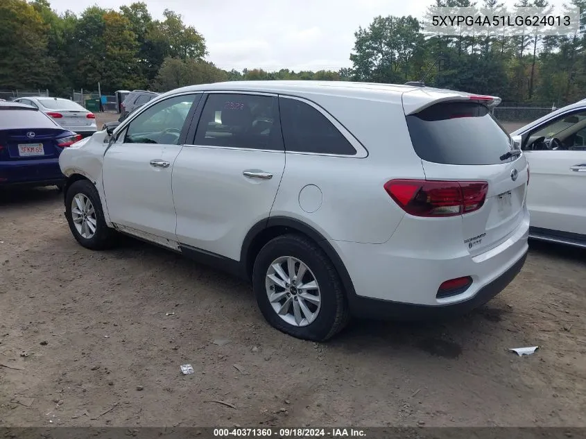 5XYPG4A51LG624013 2020 Kia Sorento S