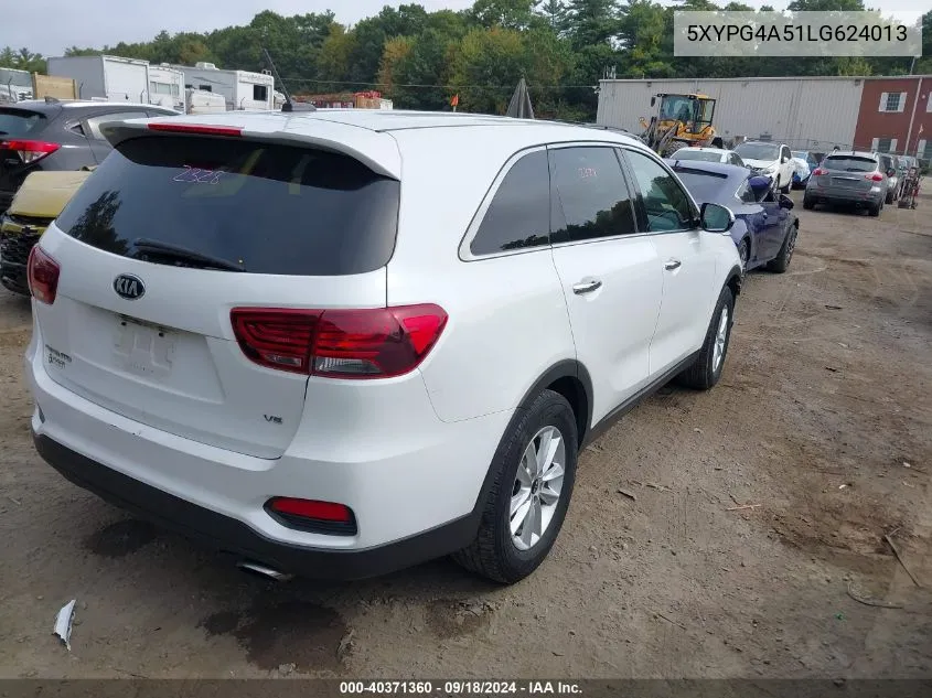 5XYPG4A51LG624013 2020 Kia Sorento S