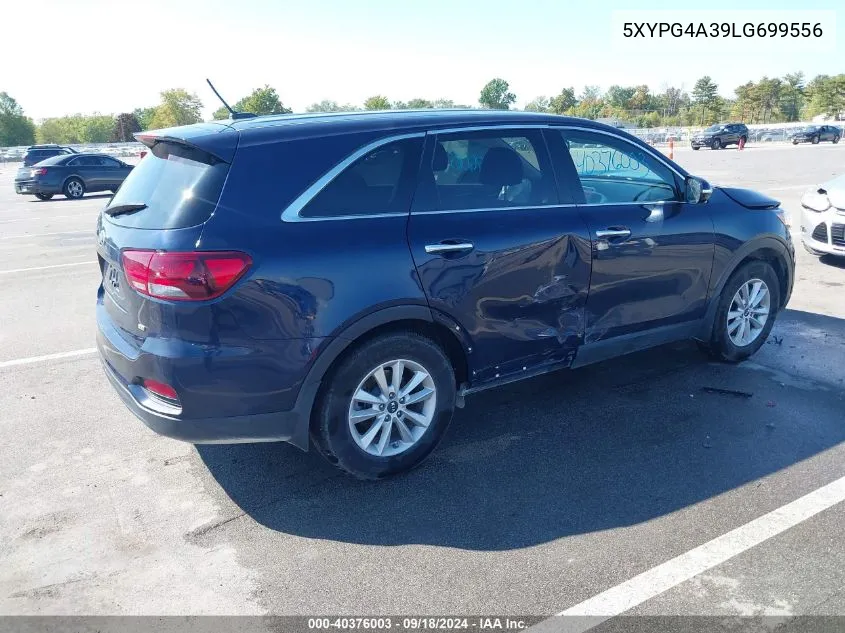 2020 Kia Sorento 2.4L Lx VIN: 5XYPG4A39LG699556 Lot: 40376003